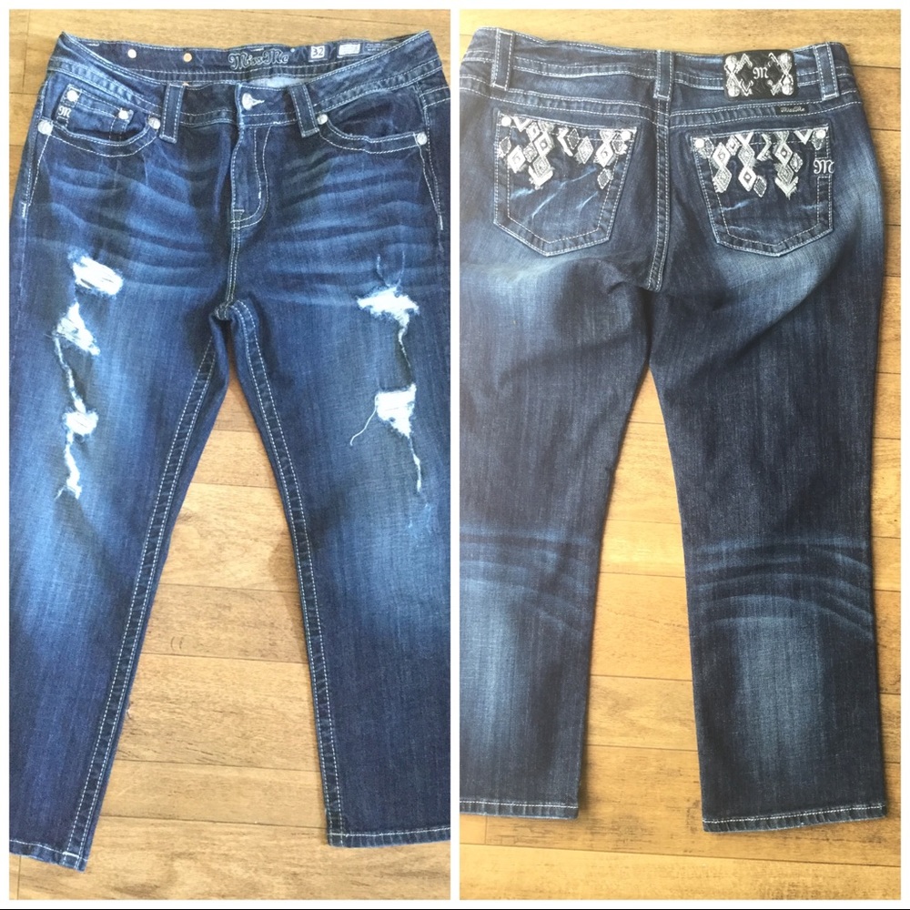 Miss me jeans size 32 mid rise curvy crop